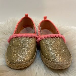 Gold kids shoe